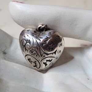 ❤️ 925 Sterling Silver | Puffy Heart Pendant / Charm ❤️